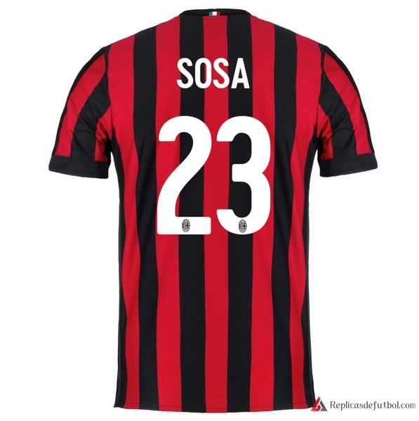 Camiseta Milan Primera equipación Sosa 2017-2018